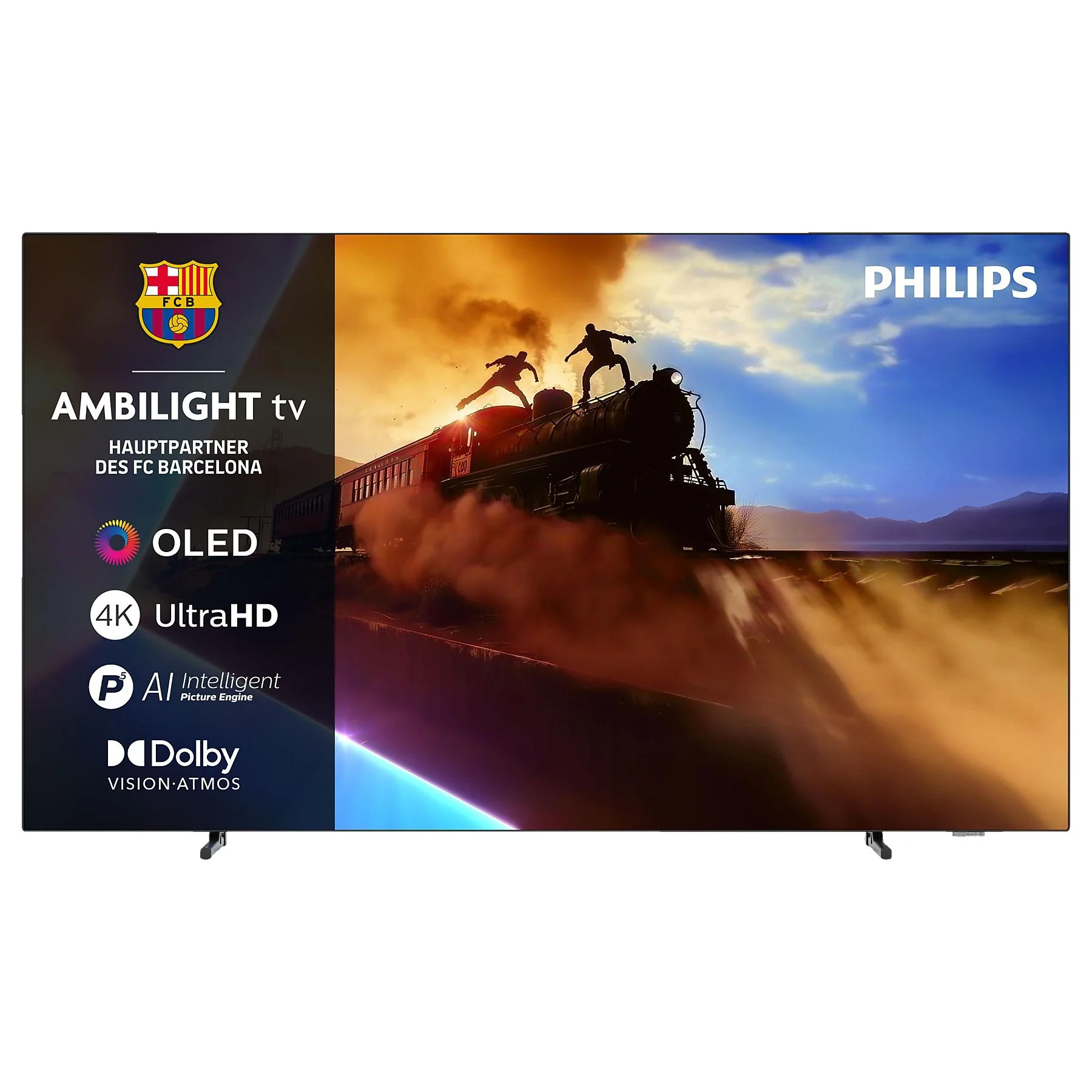 PHILIPS 55OLED760/12 OLED Ambilight TV (Flat, 55 Zoll / 139 cm, UHD 4K, SMART TV, Ambilight)